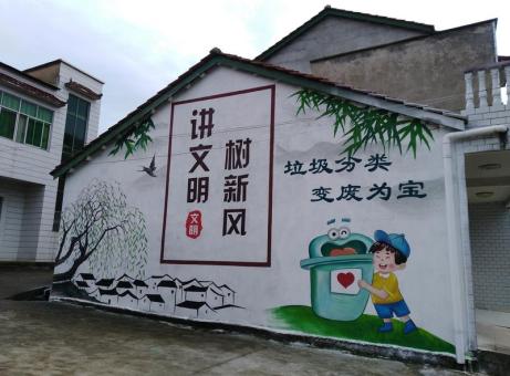  泰宁墙绘是现在流行的墙体广告